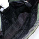 PRADA Shoulder Bag Nylon Green Auth 141528-11