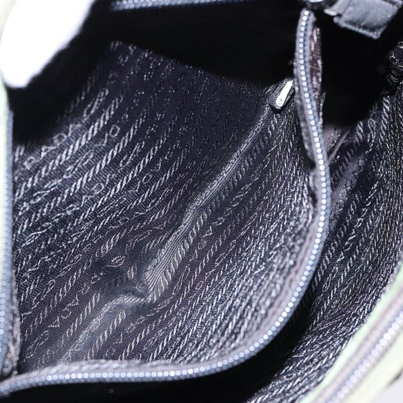 PRADA Shoulder Bag Nylon Green Auth 141528