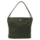 PRADA Shoulder Bag Nylon Green Auth 141528-13