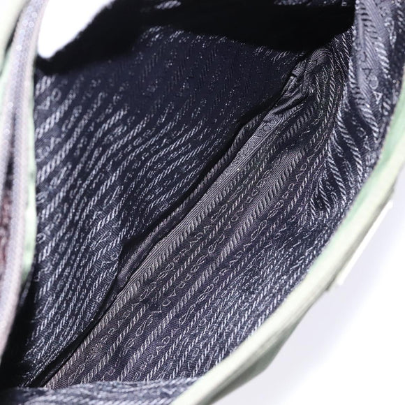 PRADA Shoulder Bag Nylon Green Auth 141528