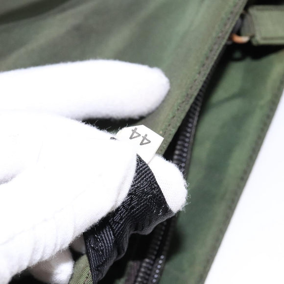 PRADA Shoulder Bag Nylon Green Auth 141528