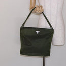 PRADA Shoulder Bag Nylon Green Auth 141528-23