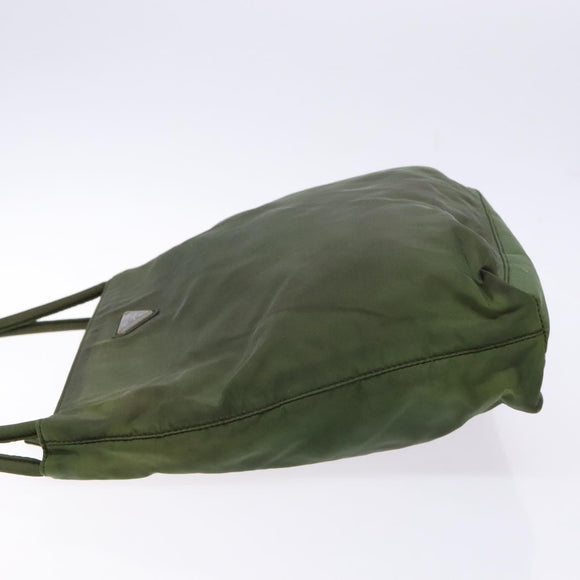 PRADA Shoulder Bag Nylon Green Auth 141528