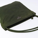 PRADA Shoulder Bag Nylon Green Auth 141528-6