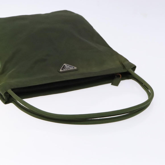 PRADA Shoulder Bag Nylon Green Auth 141528