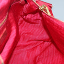 PRADA Shoulder Bag Nylon Red Gold Auth 141529-18