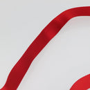 PRADA Shoulder Bag Nylon Red Gold Auth 141529-8