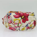 PRADA Hand Bag Nylon 2way White Gold Auth 141530-5