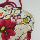 PRADA Hand Bag Nylon 2way White Gold Auth 141530-18