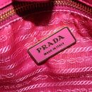 PRADA Hand Bag Nylon 2way White Gold Auth 141530-22