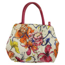 PRADA Hand Bag Nylon 2way White Gold Auth 141530-2