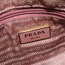 PRADA Hand Bag Nylon 2way Pink Gold Auth 141531-17