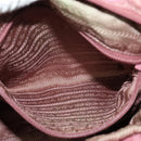 PRADA Hand Bag Nylon 2way Pink Gold Auth 141531-21