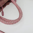 PRADA Hand Bag Nylon 2way Pink Gold Auth 141531-7