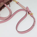 PRADA Hand Bag Nylon 2way Pink Gold Auth 141531-9