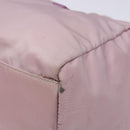 PRADA Boston Bag Nylon Pink Silver Auth 141532-9