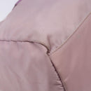PRADA Boston Bag Nylon Pink Silver Auth 141532-16