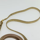 PRADA Logo jacquard Hand Bag Canvas 2way Beige Gold Auth 141533-15