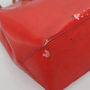 LOUIS VUITTON Monogram Vernis Reade PM Hand Bag Red Rouge M91088 LV Auth 141534-16