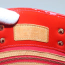 LOUIS VUITTON Monogram Vernis Reade PM Hand Bag Red Rouge M91088 LV Auth 141534-10