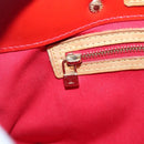 LOUIS VUITTON Monogram Vernis Reade PM Hand Bag Red Rouge M91088 LV Auth 141534-17