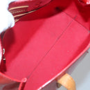 LOUIS VUITTON Monogram Vernis Reade PM Hand Bag Red Rouge M91088 LV Auth 141534-11