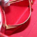 LOUIS VUITTON Monogram Vernis Reade PM Hand Bag Red Rouge M91088 LV Auth 141534-20