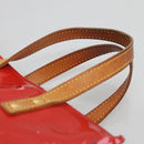 LOUIS VUITTON Monogram Vernis Reade PM Hand Bag Red Rouge M91088 LV Auth 141534-8