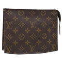 LOUIS VUITTON Monogram Poche Toilette 19 Pouch M47544 LV Auth 141539-1