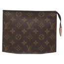 LOUIS VUITTON Monogram Poche Toilette 19 Pouch M47544 LV Auth 141539-13