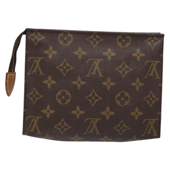 LOUIS VUITTON Monogram Poche Toilette 19 Pouch M47544 LV Auth 141539