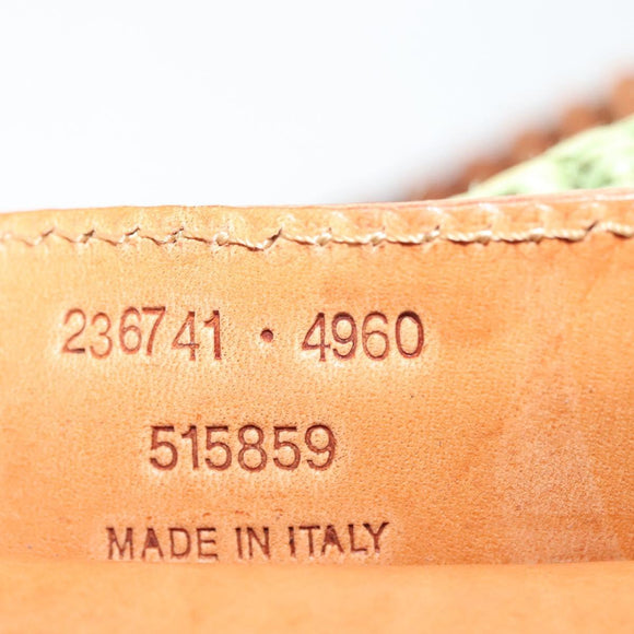 BALENCIAGA Hand Bag Raffia Green 236741 Auth 141545