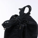 CHANEL Matelasse Pouch Satin Black CC Auth 141547-9