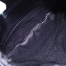 CHANEL Matelasse Pouch Satin Black CC Auth 141547-11