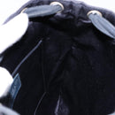 CHANEL Matelasse Pouch Satin Black CC Auth 141547-19