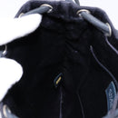 CHANEL Matelasse Pouch Satin Black CC Auth 141547-20