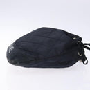 CHANEL Matelasse Pouch Satin Black CC Auth 141547-3