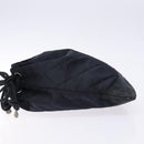 CHANEL Matelasse Pouch Satin Black CC Auth 141547-4