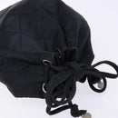 CHANEL Matelasse Pouch Satin Black CC Auth 141547-5