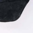 CHANEL Matelasse Pouch Satin Black CC Auth 141547-14