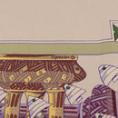 HERMES Carre 90 Scarf ""RENCONTRE OCEANE"" Silk Gray Auth 141551-11