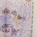 HERMES Carre 90 Scarf ""RENCONTRE OCEANE"" Silk Gray Auth 141551-7