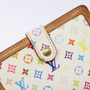 LOUIS VUITTON Multicolor Portefeuille Viennois Wallet White M92987 Auth 141553-8
