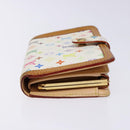 LOUIS VUITTON Multicolor Portefeuille Viennois Wallet White M92987 Auth 141553-3