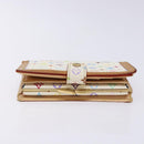 LOUIS VUITTON Multicolor Portefeuille Viennois Wallet White M92987 Auth 141553-5