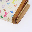 LOUIS VUITTON Multicolor Portefeuille Viennois Wallet White M92987 Auth 141553-7