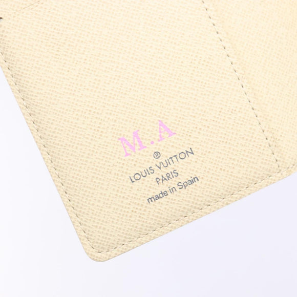 LOUIS VUITTON Damier Azur Agenda PM Day Planner Cover R20706 LV Auth 141555