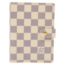 LOUIS VUITTON Damier Azur Agenda PM Day Planner Cover R20706 LV Auth 141555-13