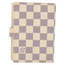 LOUIS VUITTON Damier Azur Agenda PM Day Planner Cover R20706 LV Auth 141555-2