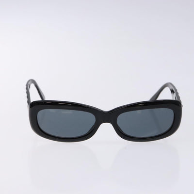 CHANEL Matelasse Sunglasses plastic Black CC Auth 141557 - 0